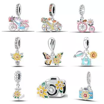 DIY аксессуары подвеска бусины цветок велосипед камера подвеска