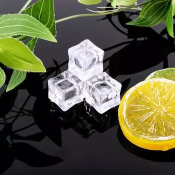 DIY аксессуары Украшения Ремесла Искусственный лед Акриловые кубики Поддельные кристаллы Имитация кубиков льда 10Pcs