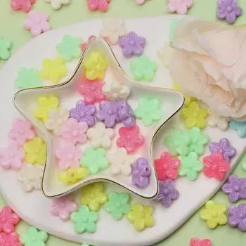 DIY аксессуары ювелирные бусины DIY бусины модные акриловые мультистиль полые свободные бусины красочный цветок морская звезда 20 шт. аксессуары Style3