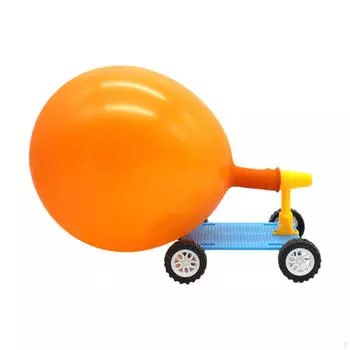 DIY Balloon Car Toy Powered Science Project Model Kits Handcrafts Early Education
