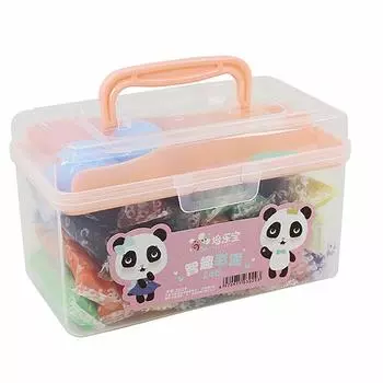 DIY безопасная красочная легкая глиняная игрушка 24 цвета мягкий пластилин коробка для хранения набор игрушек