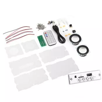 DIY Bluetooth Speaker Box Kit Маленький голосовой контроль Light Электронный усилитель звука Набор