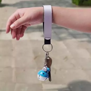 DIY брелок для ключей держатель аксессуары износостойкий компактный размер портативный прочный несущий портативный брелок белый