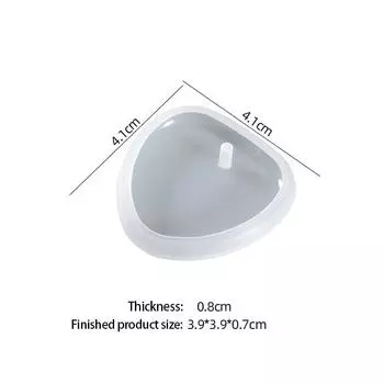 DIY брелок для ключей, силиконовая форма, кулон «сделай сам», форма для эпоксидной смолы, круглые прямоугольные подвески, изготовление ювелирных изделий as the picture