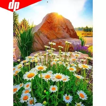 DIY Алмазная картина Стразы Картина Полное Круглое Солнце Вышивка Алмазная Мозаика Вышивка Крестом 20X30CM