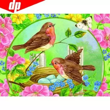 DIY Алмазная картина Вышивка Продажа Животное Птица Стразы Картина Полный Круглый Бриллиант 20X30