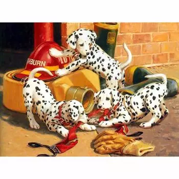 DIY Алмазная вышивка Три собаки Вышивка крестом 5D Алмазная мозаика алмазная живопись стразы Рождественский подарок 20X30CM
