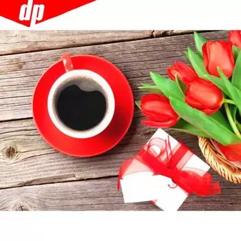 DIY Алмазная картина Полный круглый цветок Роза Алмазная мозаика Вышивка крестом 20X30CM