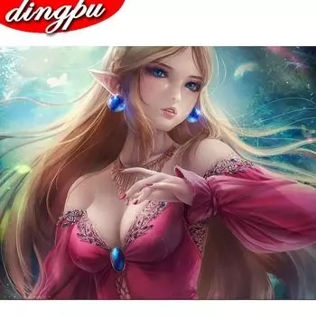 DIY Бриллиантовая живопись с круглыми стразами Пляж Кафе Бриллиантовая вышивка Пейзаж Алмазная мозаика Украшение стен 20X30CM