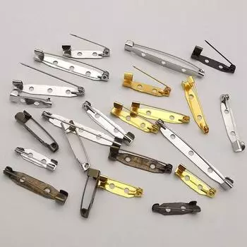 DIY Bronze Fabric Safety Pin Safety pin 3.5cm 30