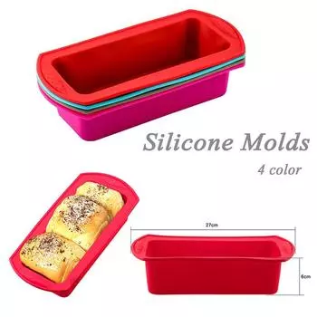 DIY Cake Mould Temperature Resistant KitchenTools Silicone Molds Baking Mold Pastry Tools Bakeware красный
