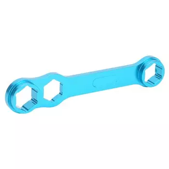 DIY Casting Fishing Reel Wrench Blue Aluminium Alloy Spanner Repairing Maintenance Tool