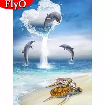 Diy Craft Алмазная картина животных Алмазная вышивка крестиком Черепаха картины из стразов Мозаичный декор для дома Full Round (20X30CM)