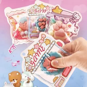 DIY Craft Cat Paw Mochi Материал Pack Cat Claw Squeeze Toys DIY Material Pinch Making style B