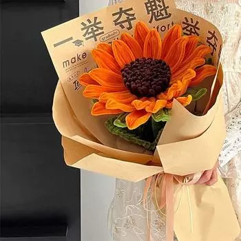 DIY Craft Подсолнух Букет Игрушки Модные Искусственные Цветы Праздничные Подарки Style 4