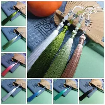 DIY Crafts Bookmark Tassels Lanyard Phone Подвеска Цепочка Модная кисточка Автомобильный брелок Изготовление ювелирных изделий 9