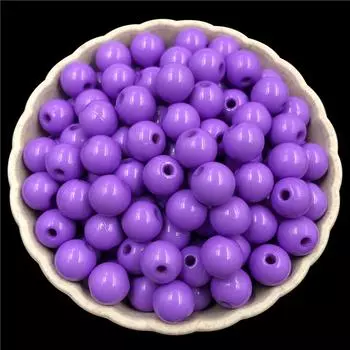 DIY Crafts оптовая продажа свободные бусины фурнитура круглая ручная работа материал мода 8 мм 100 шт акрил для изготовления ювелирных изделий 7