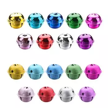 DIY Crafts Рождественская подвеска Яркие железные звенящие подвески Украшения для рождественской елки Матовые колокольчики Bright blue