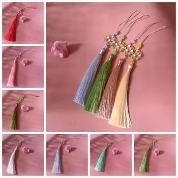 DIY Crafts Tassel Car Keyring Lanyard Phone Подвеска Цепочка Закладка Кисточки Изготовление ювелирных изделий 8