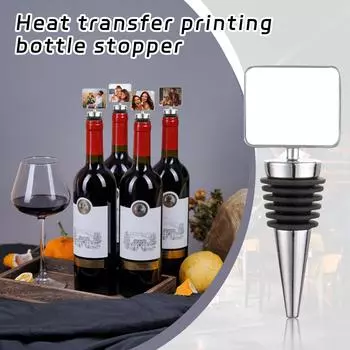 DIY Custom Pattern Printing Metal Red Wine Stopper для консервации и герметизации, Wine Bottle Stopper, Wine Stopper Accessories, Wine Spout