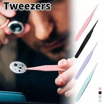 DIY цветной острый зажим на локте, макаронные ресницы, ручной пинцет, пинцет из нержавеющей стали One Size