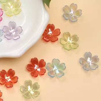 DIY цветок Galsang 14,7 мм ожерелье высокого качества свободные бусины акриловые модные браслеты для изготовления ювелирных изделий 100 шт. серьги новые аксессуары оранжевый