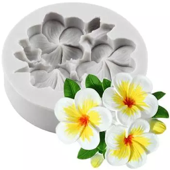 DIY цветок силиконовая форма гардения плюмерия формы для помадки инструменты для украшения торта кекс конфеты смола глиняные формы шоколадная форма