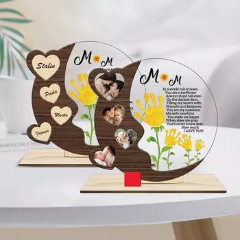 DIY день рождения Рождественский сувенир беременная мама акриловые настольные украшения украшения 1pc