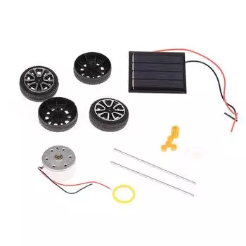 Diy деревянная модель автомобиля на солнечной энергии обучающая игрушка подарки для детей раннего образования