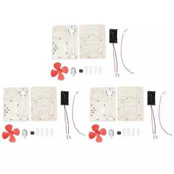 DIY Деревянный Электрический Вентилятор Интересный Образовательный Набор Модели Электровентилятора Для Детей