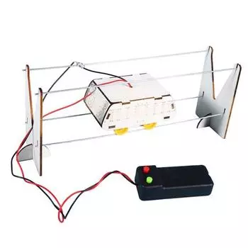 DIY Деревянный Железнодорожный Электромобиль STEM Комплект Пульт Дистанционного Управления Научный Проект для Детей Сборка Без Клея Обучающая Игрушка Физический Эксперимент для Мальчиков Девочек