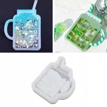 DIY чашка для питья кофейная чашка брелок силиконовая эпоксидная форма DIY украшение кулон ювелирные изделия форма для подарка на день святого Валентина