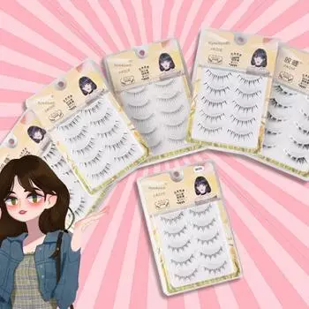 DIY Eyelashes Extension Professional Full Strip Lashes Sweet Full Clusters False Eyelashes Lady P1