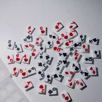 DIY Filler Poker Cards Quicksand Silicone Epoxy Mold DIY Keychain Cuisine Crafting Mold для подарка на День святого Валентина 4