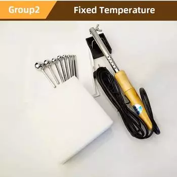 Diy Flower Making Tools Fabric Flower Ironing Machine Ironing Ironing Tool Set Adjustable Temperature Ball Spatula (Eu Plugs))