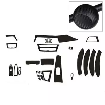 DIY For BMW 3 Series F30 F31 Interior Trim Decal Kit Stickers Carbon Fiber Style