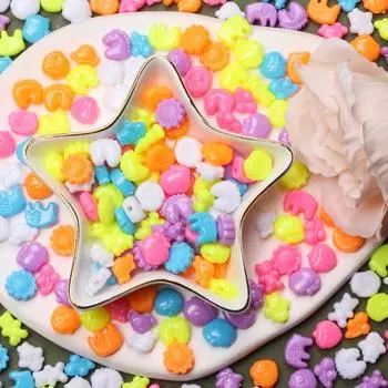 DIY для изготовления ювелирных изделий оптом свободные бусины ожерелье браслет кулон животное растение фрукты 40 шт 10*12 мм оранжевый