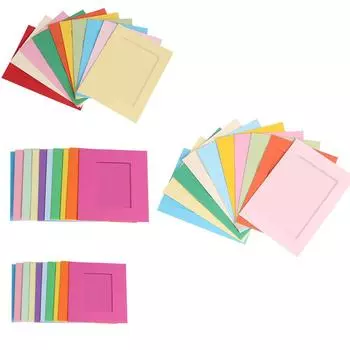 DIY фотостена креативная комбинация десяти цветных бумажных подвесных альбомов 03