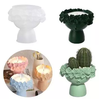 DIY гипсовая форма, силиконовая форма для цветочного горшка, силиконовая форма, модная силиконовая форма из смолы, ваза