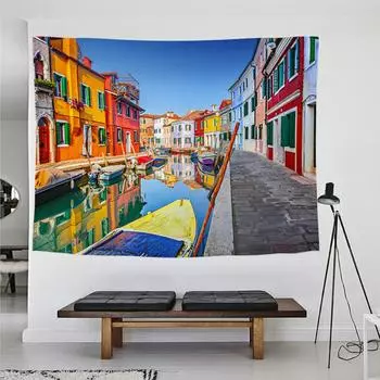 DIY гобелен, подвесная ткань, скандинавский стиль, гобелен, прямая трансляция, фоновая ткань, украшение, подвесная картина, настенная ткань 100x75