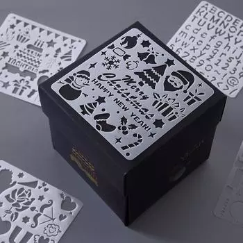 DIY Handcrafts Spray Painting Template DIY Crafts Tool DIY Layering Stencils Scrapbook Album 5pcs/set