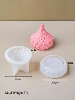 DIY Handmade Гипсовая форма Ароматическая чашка Форма Монгольская чашка Гипсовые свечи Силиконовые формы Художественный цемент Коробка для хранения ювелирных изделий Домашний декор