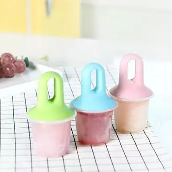 DIY Ice Cream Mold Pacifier Mini Popsicle Molds Freezer Juice Ice Cube Tray Popsicle Barrel Ice Cube Maker Mould зелёный
