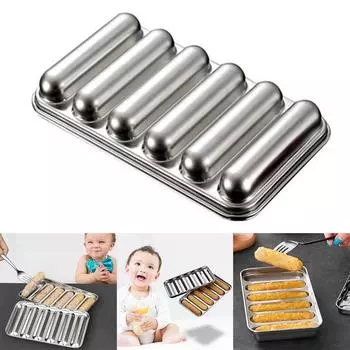 DIY инструменты для выпечки торта с крышкой, кухонная форма для изготовления колбас, формы для колбас из нержавеющей стали, 6 сеток