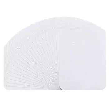 DIY Iron-on Patches Denim Jeans Stickers Appliques No Sew 26Pcs White