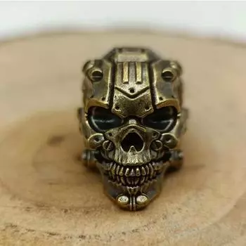 DIY Ювелирные изделия Аксессуары Ретро Череп Голова Подвеска Шармы Паракорд Бусина EDC Инструмент Для Отдыха На Природе 2