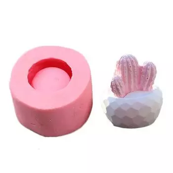 DIY кактус цветочный горшок цементный горшок суккулентные растения ваза для цветов силиконовая форма