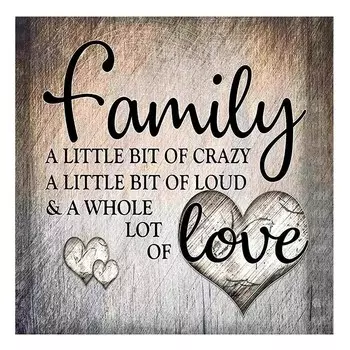 DIY Картина Английские слова Декоративная Алмазная Вышивка Кристалл Вышивка крестом 30x30cm