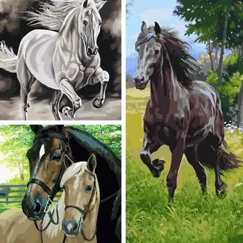 DIY картина маслом по номерам комплект акриловая краска ручная роспись домашний художественный декор творческий подарок 40X50CM