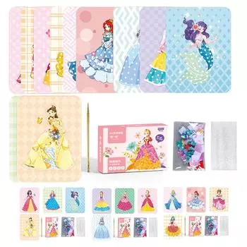 DIY Картина Наклейка Ремесло Игрушки Детское Искусство Девочки Poke Art DIY Игрушки Принцесса Ручная Работа Образовательная Тема Мира Мечты Детские Подарки